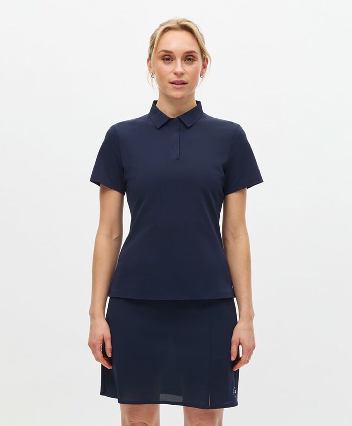 Dames polo blauw
