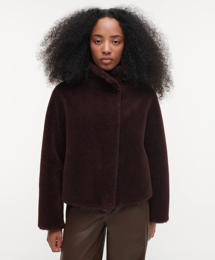 Dames jas bordeaux