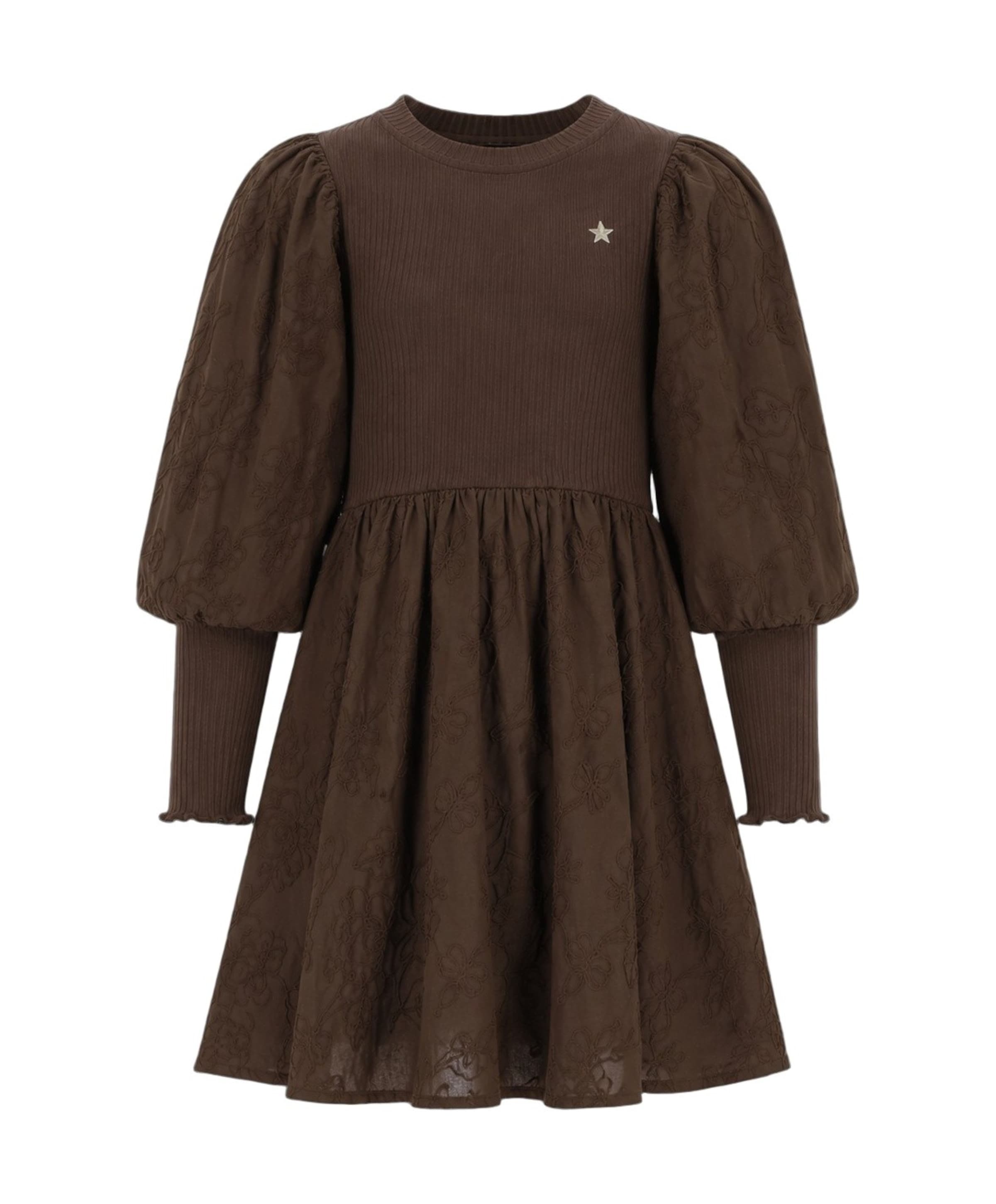 Meisjes jurk bruin