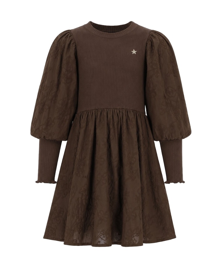 Meisjes jurk bruin