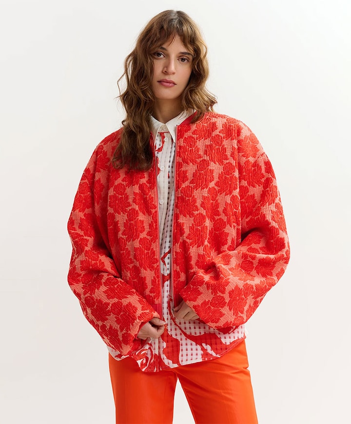 Dames jas rood