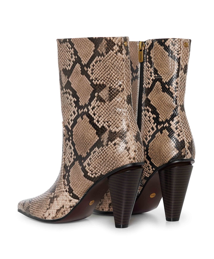 VALINDA TETI dames enkellaarzen beige