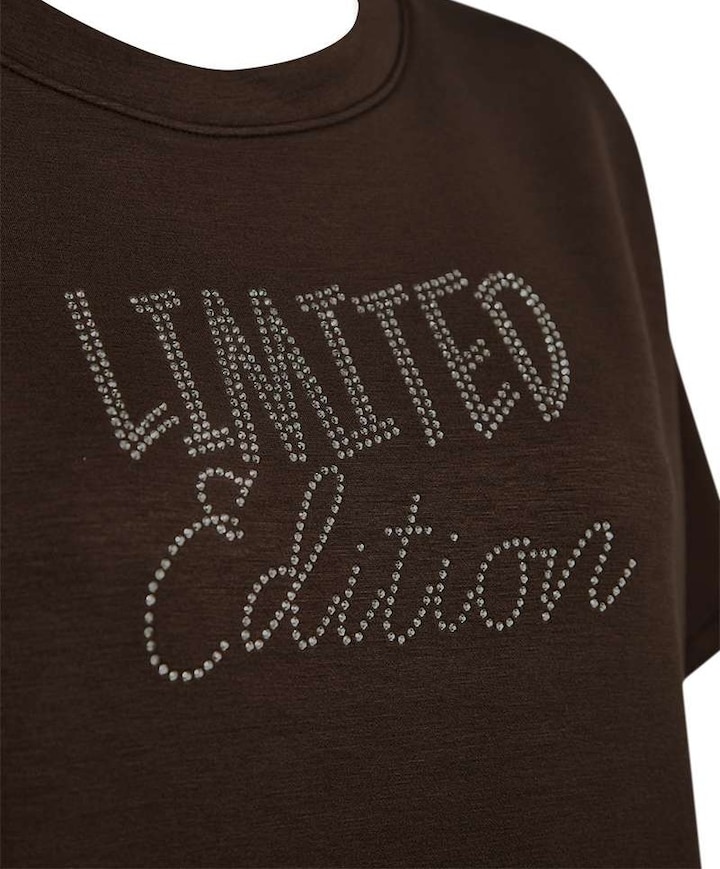 Dames T-shirt bruin