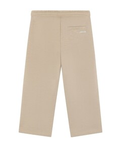 Wide Sweat Glitter meisjes broek beige