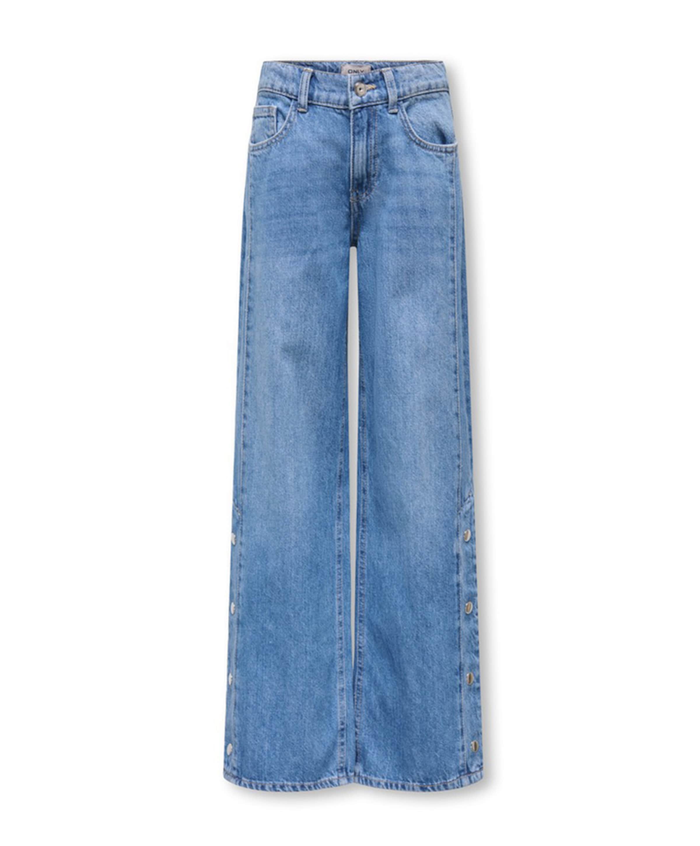 KOGHOPE HW WIDE BUTTON DNM PIM meisjes jeans blauw