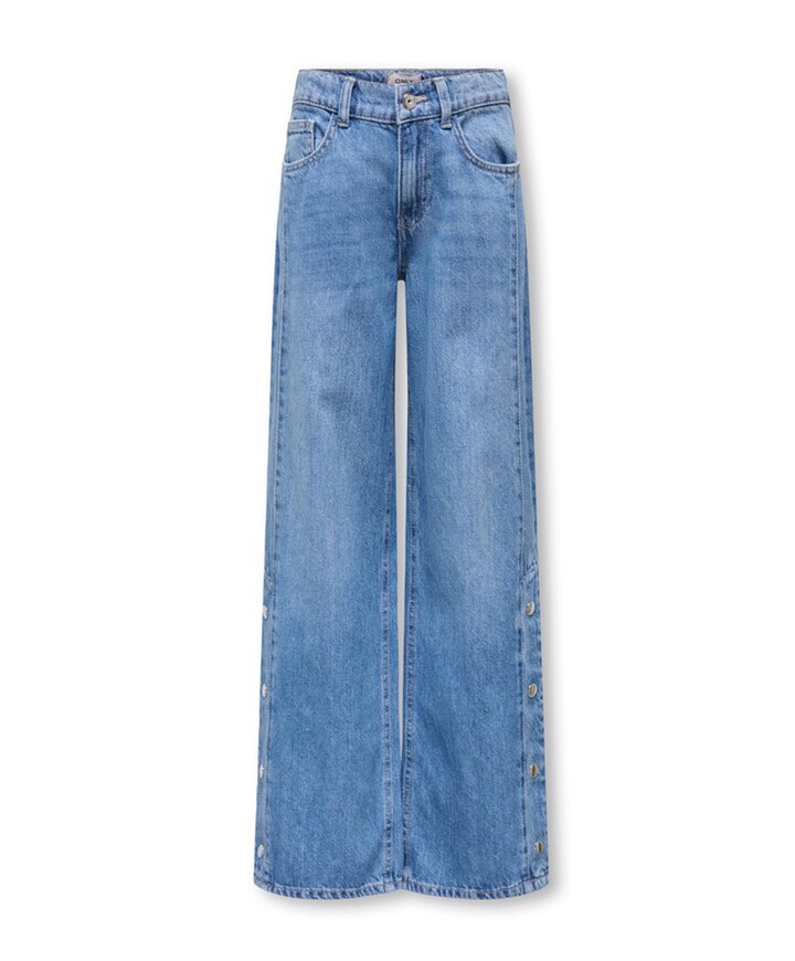 KOGHOPE HW WIDE BUTTON DNM PIM meisjes jeans blauw