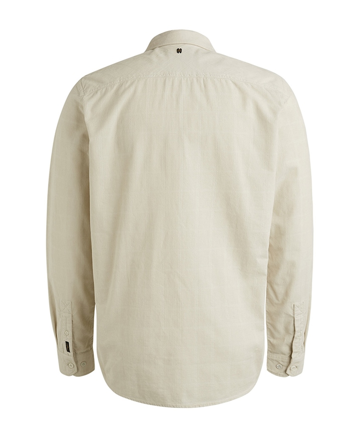 Heren overhemd lange mouw ecru