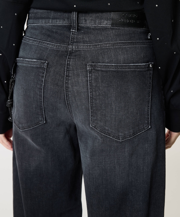 Baggy dames jeans zwart