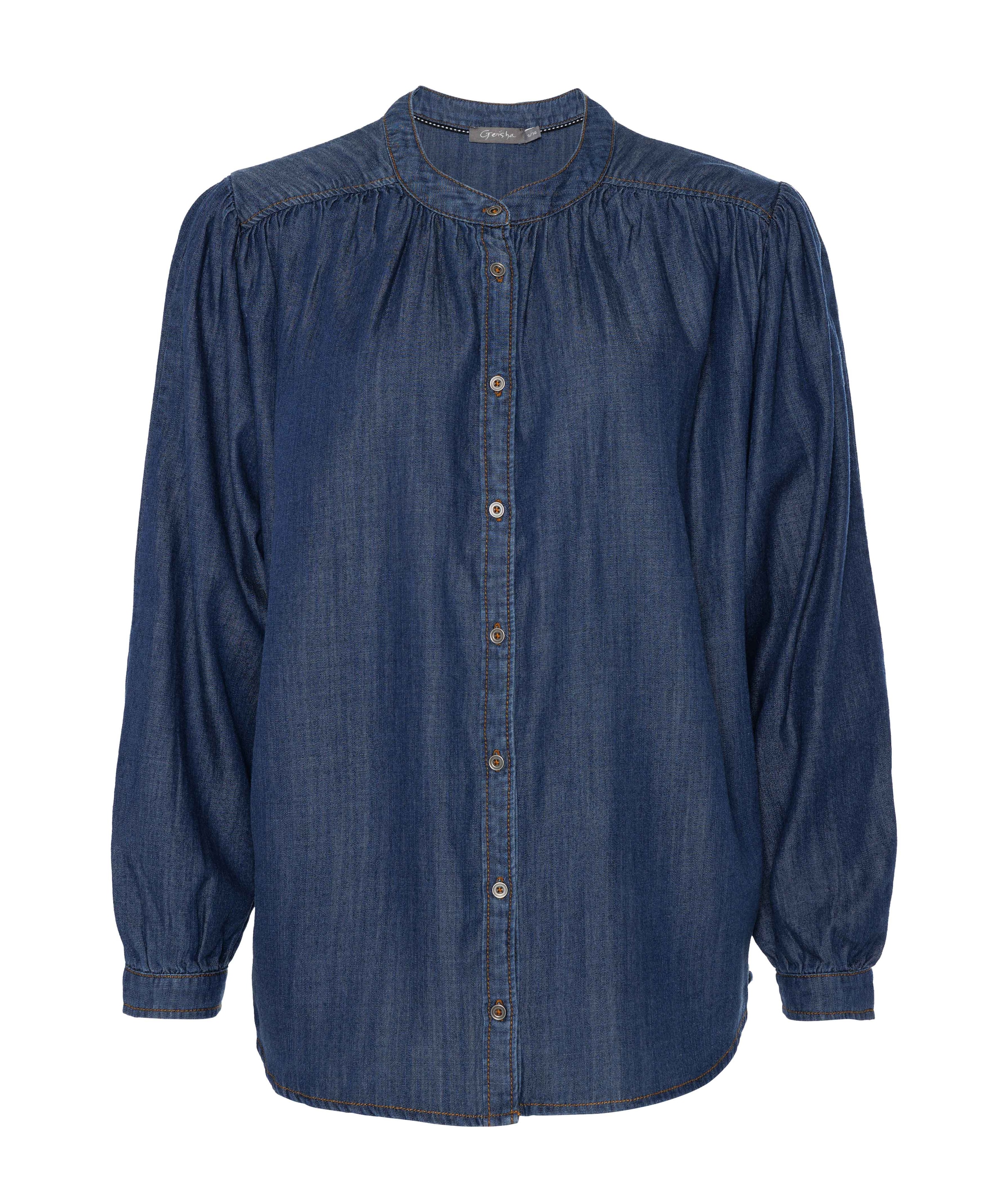 Dames blouse blauw