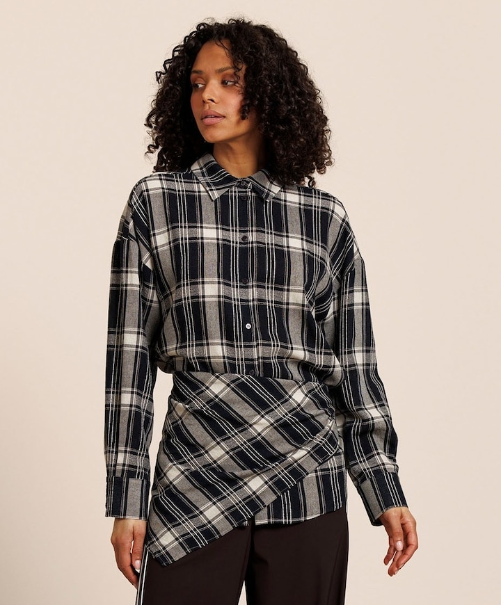 Dames blouse blauw