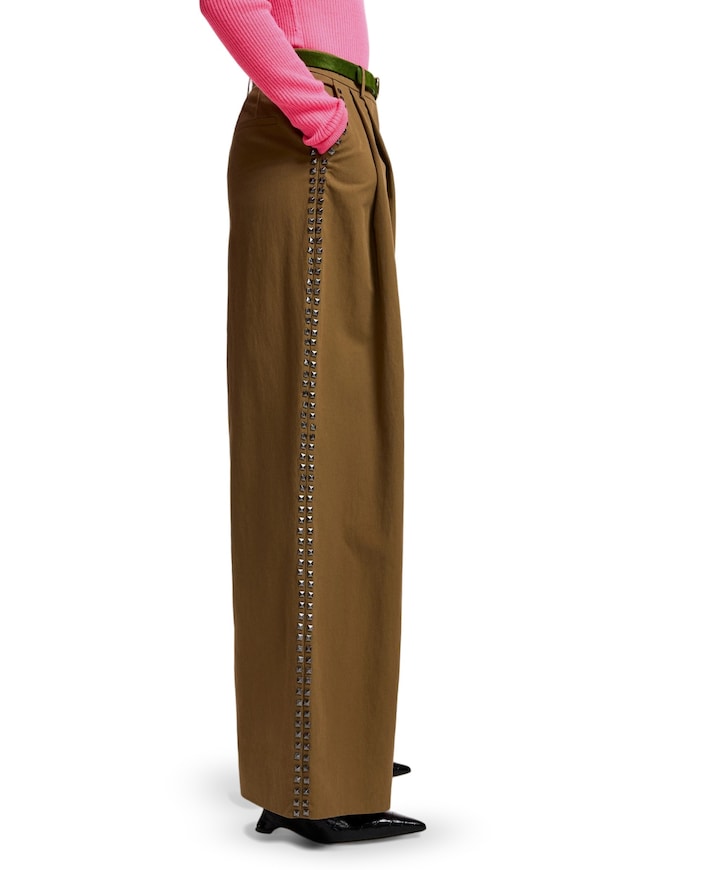Korrupt Studded dames broek beige