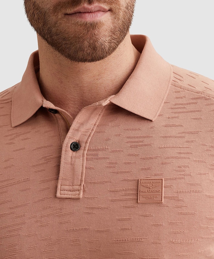 Heren polo roze