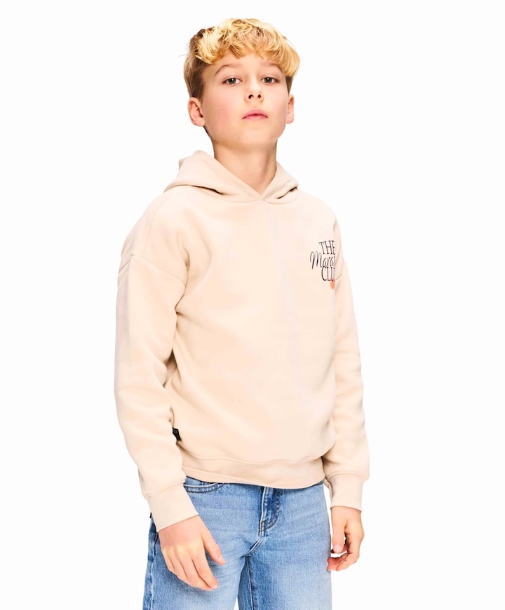 Jongens hoodie ecru