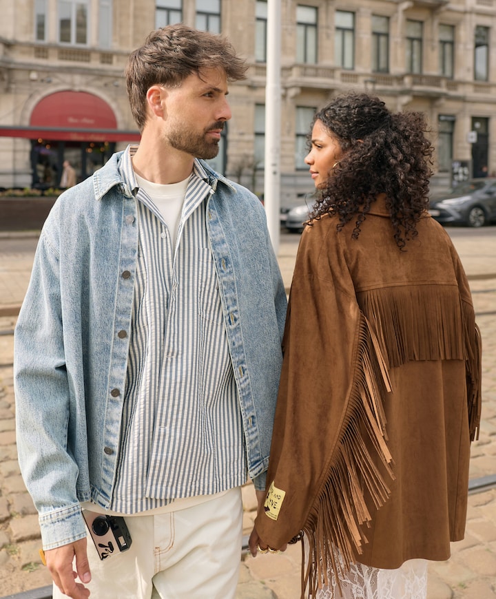 Heren overhemd korte mouw ecru