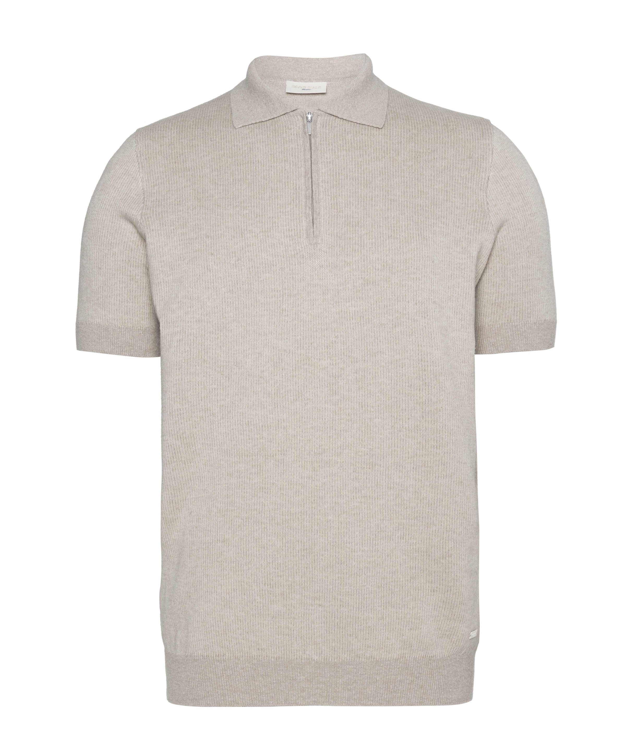 Heren polo beige