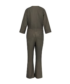 Primrose stripe dames jumpsuit groen