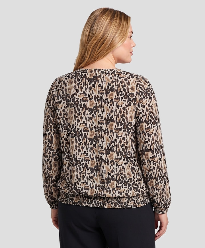 Dames blouse beige