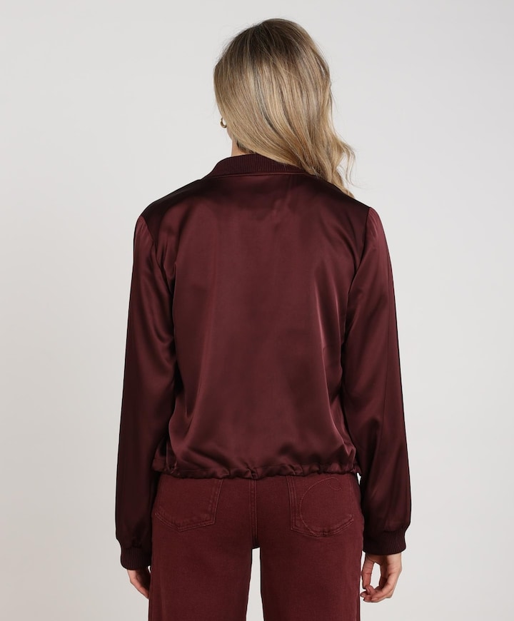 Dames jas bordeaux