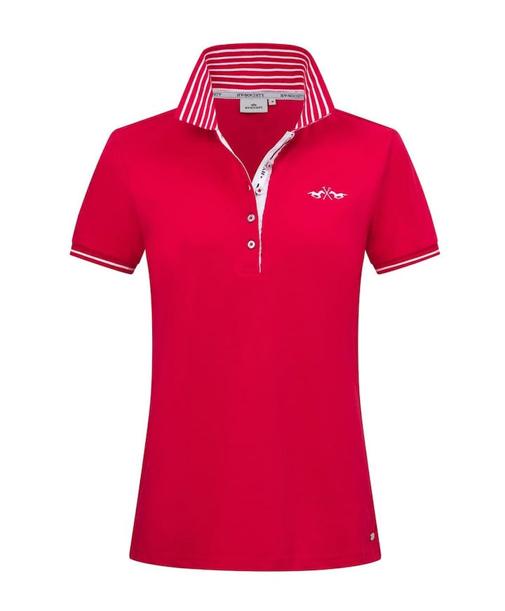 Dames polo rood