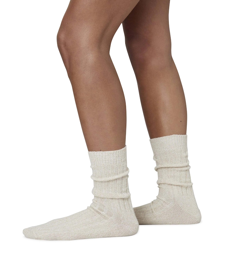Dames sokken ecru