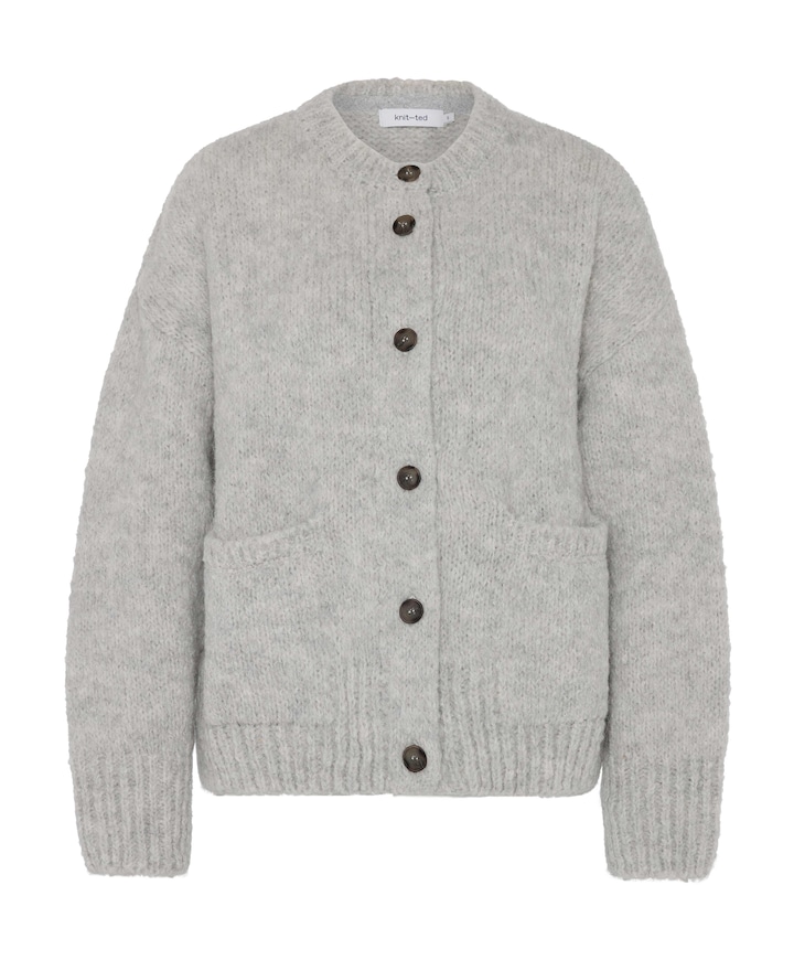 Dames vest grijs