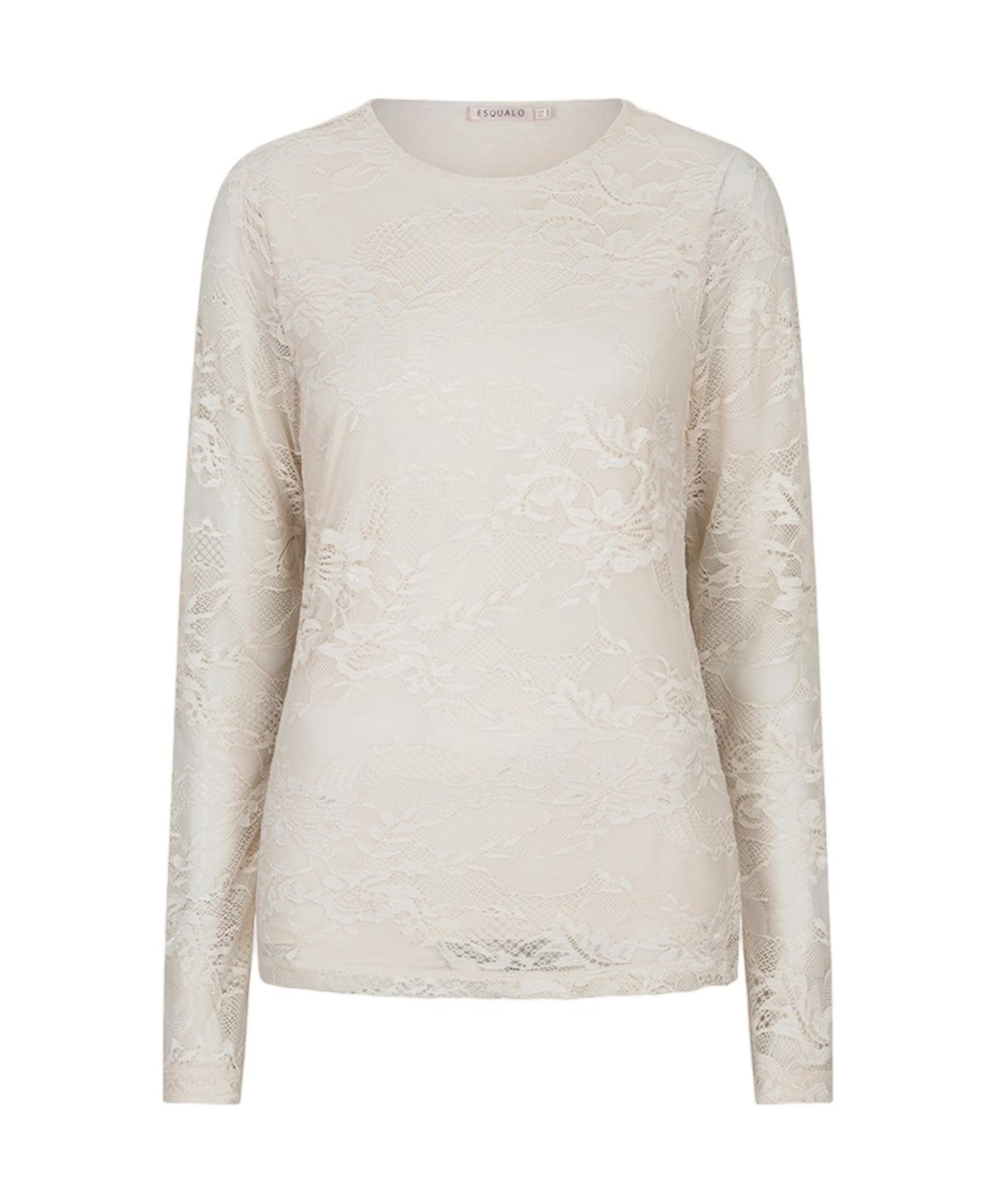 Dames longsleeve ecru