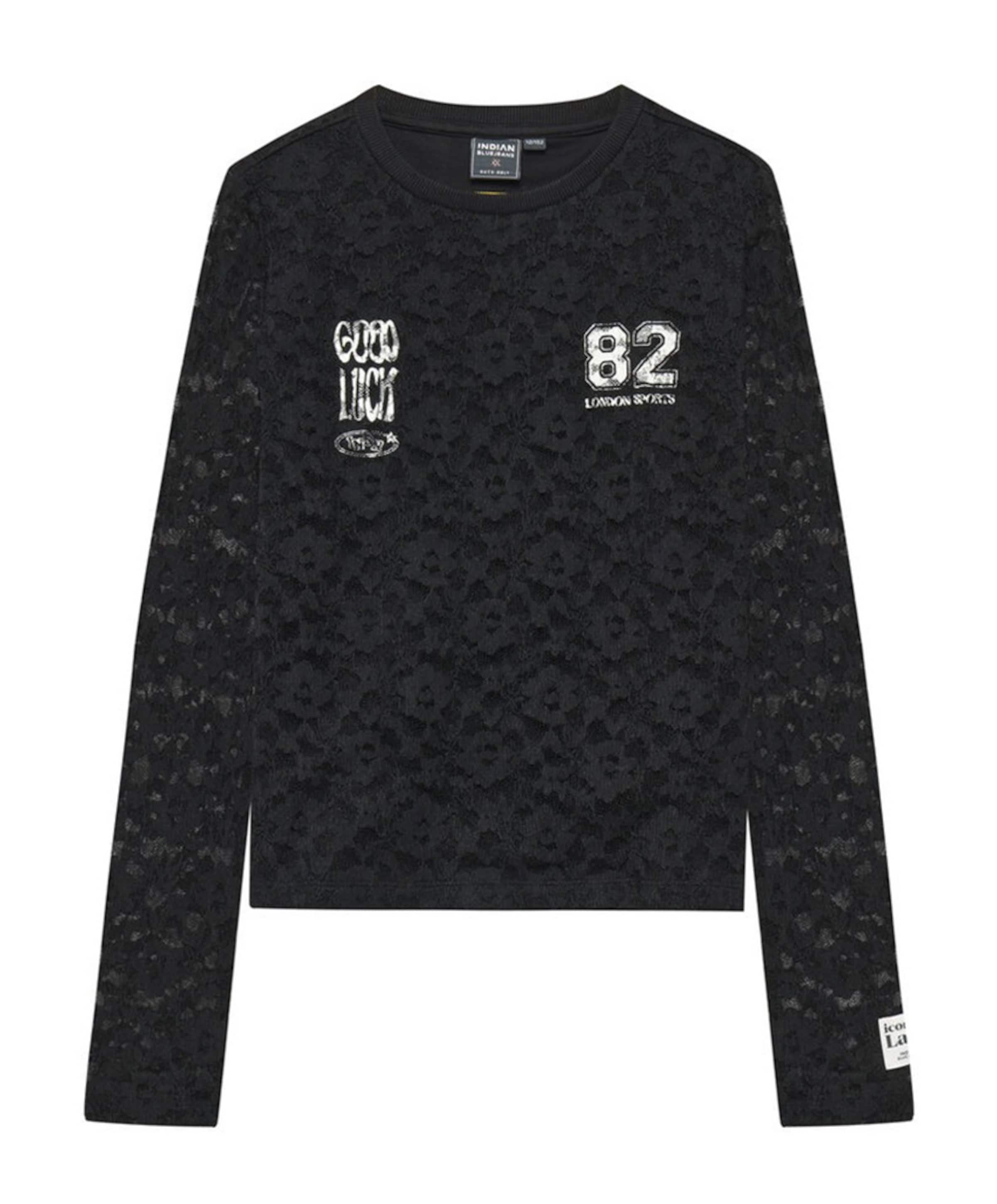Meisjes longsleeve zwart