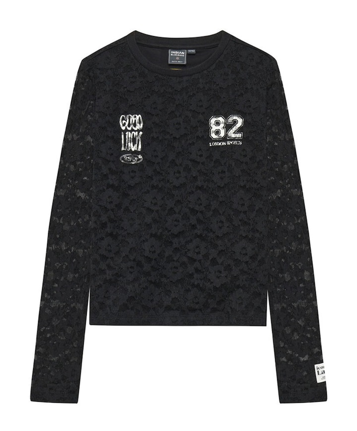 Meisjes longsleeve zwart