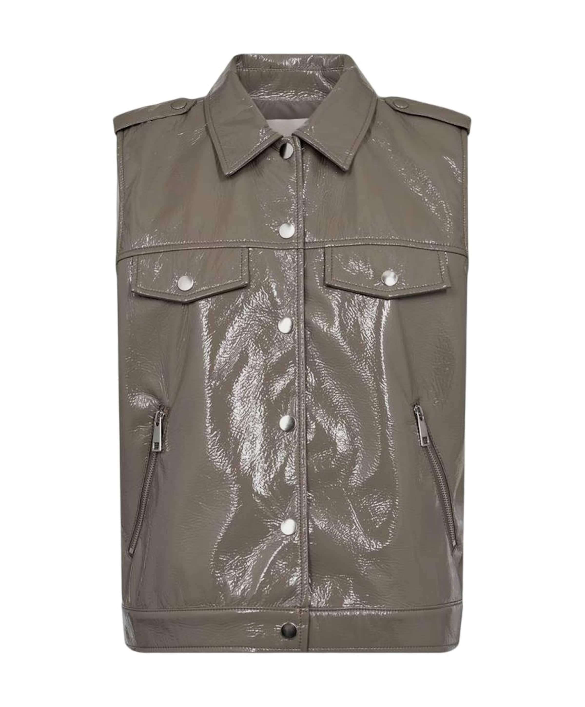 Dames gilet beige