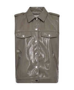 Dames gilet beige