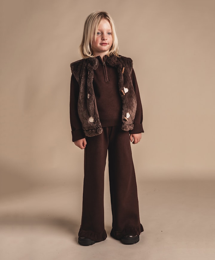 meisjes broek bruin