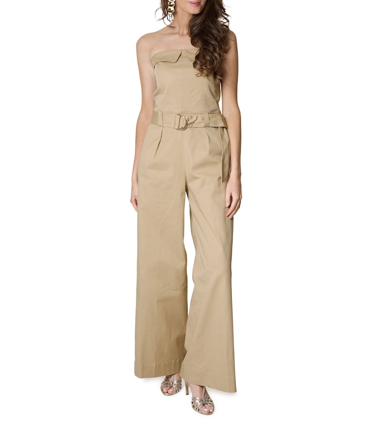 MYRA dames jumpsuit beige