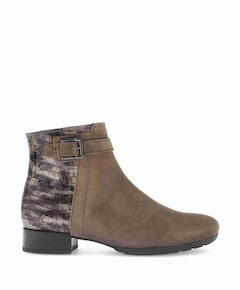 dames enkellaarzen beige