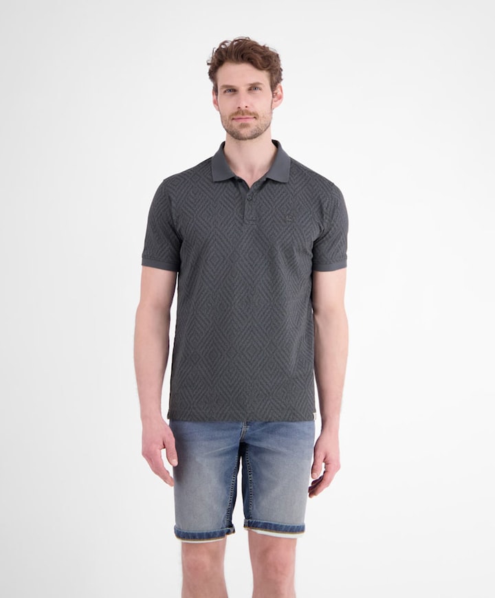 Heren polo grijs