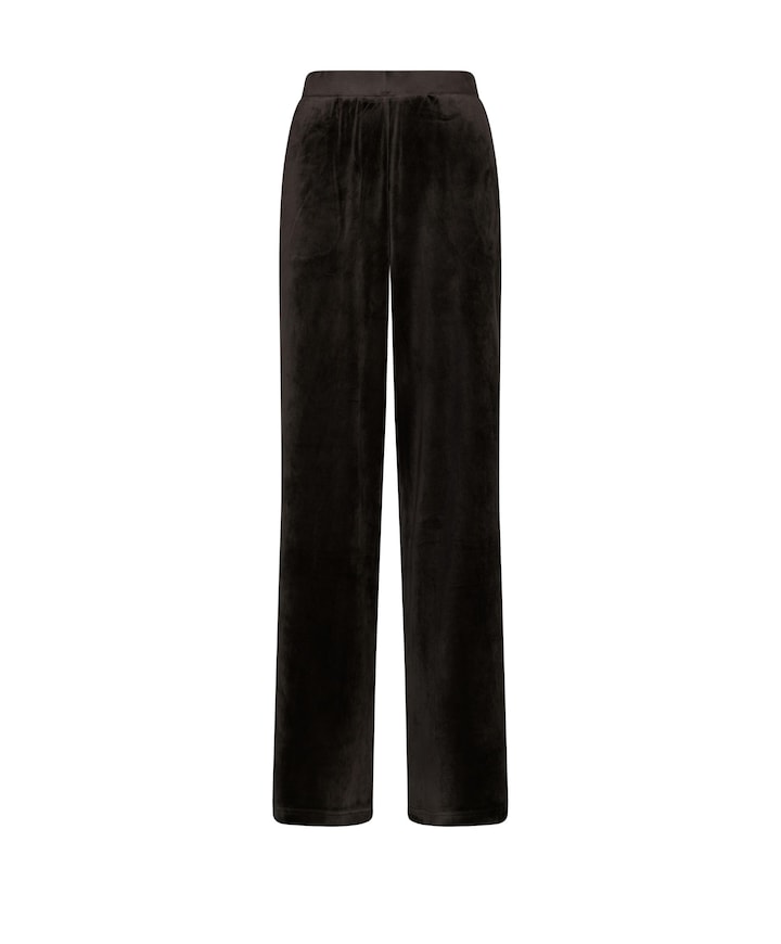 Dames huispak velours zwart