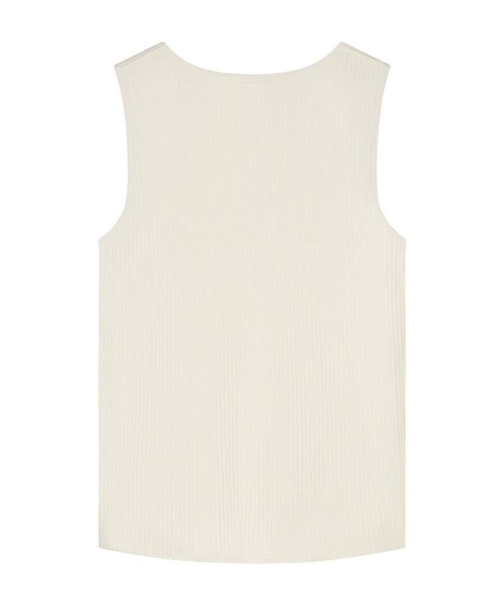 Heren singlet ecru