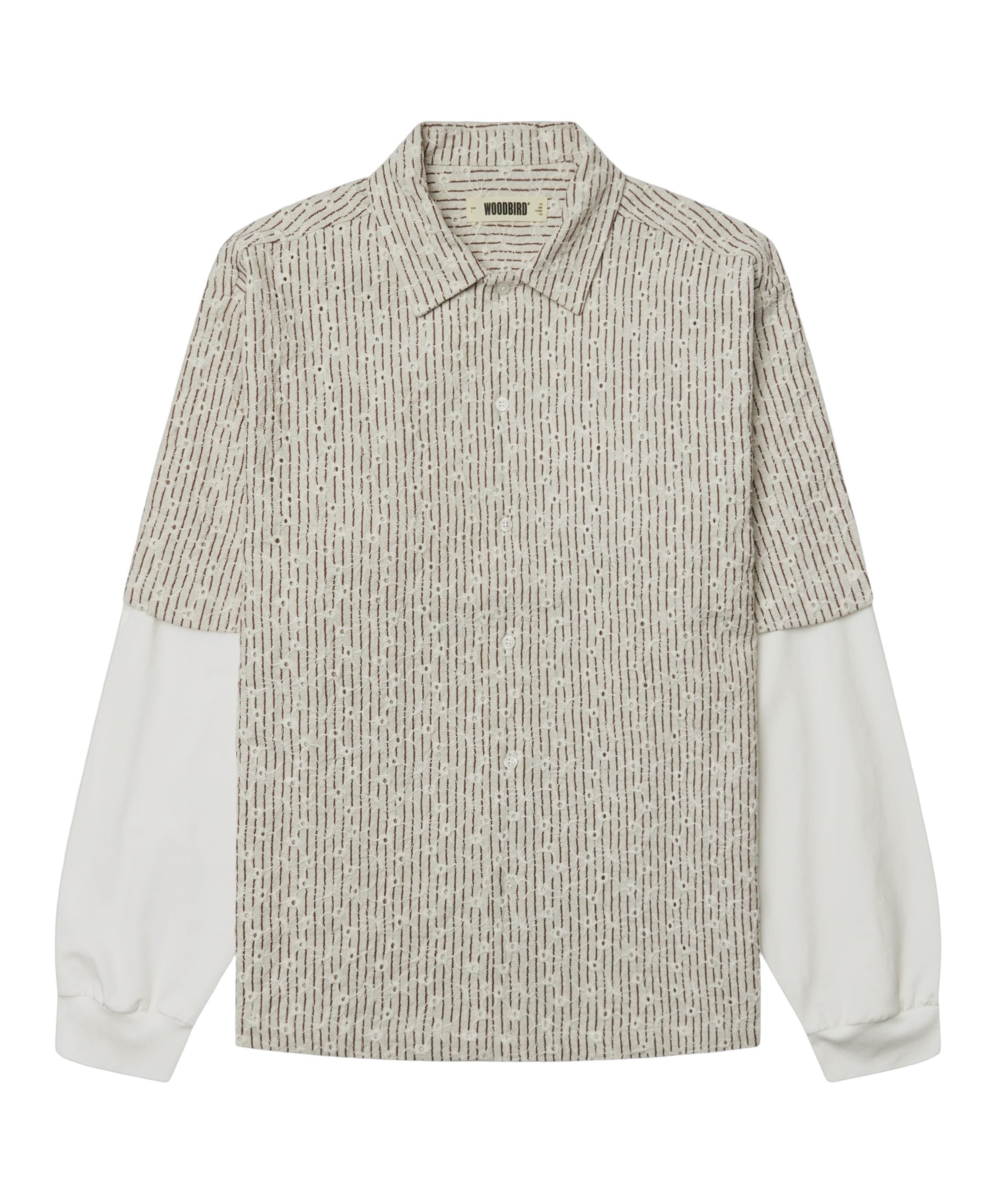 Heren overshirt ecru
