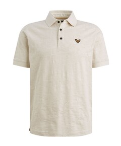 Heren polo ecru