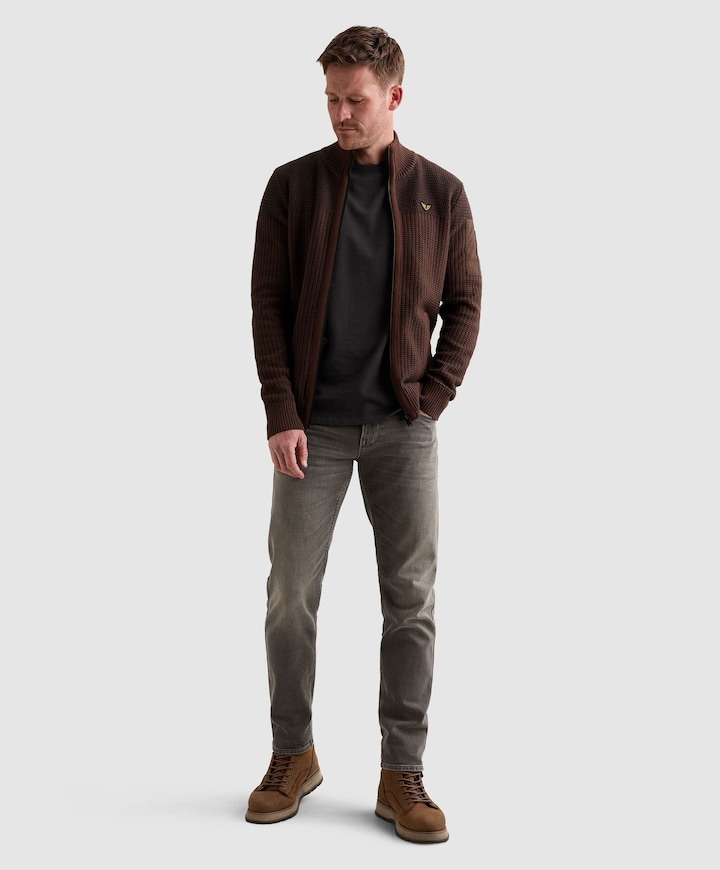 Heren vest bruin