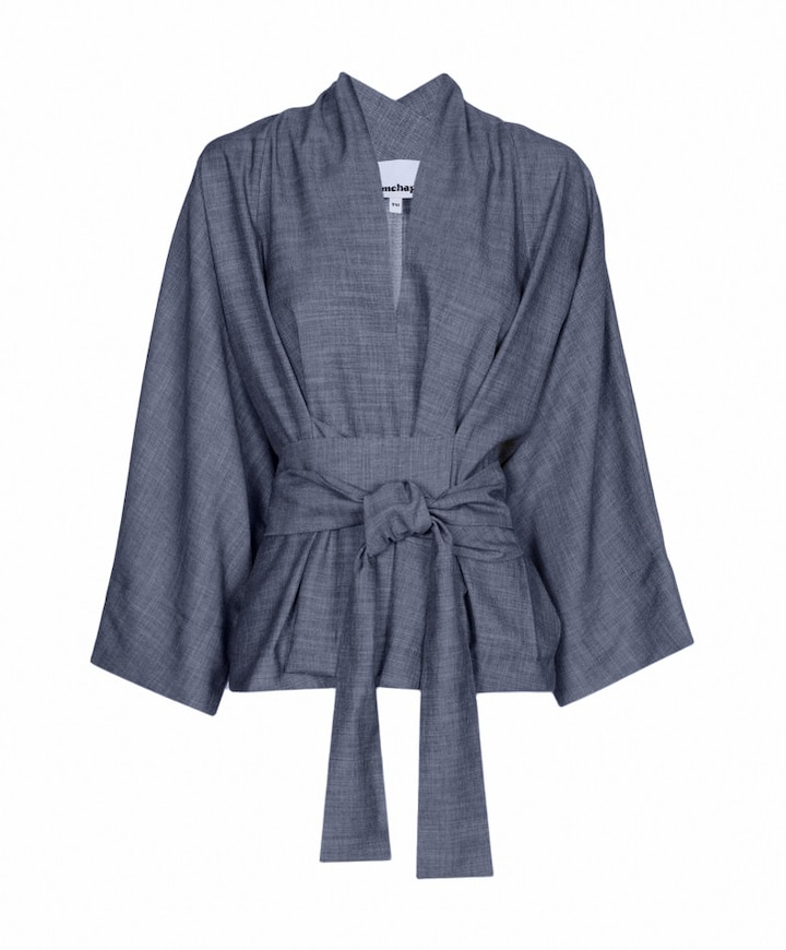Dames blazer grijs