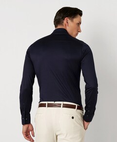 Overhemd lange mouw blauw