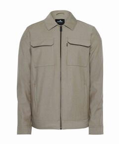 Heren overshirt beige