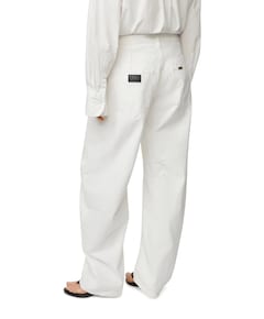 Aliana 7913 White & Black dames jeans wit