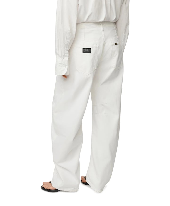 Aliana 7913 White & Black dames jeans wit