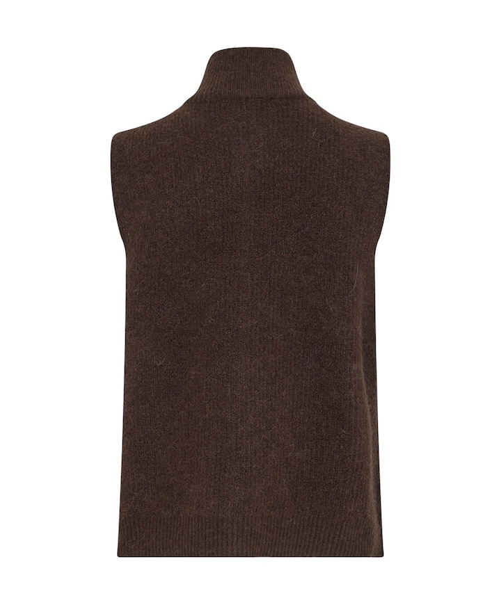 Dames gilet bruin