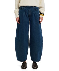 SLWBARREL LOOSE NANET MID BLUE HW J dames jeans blauw