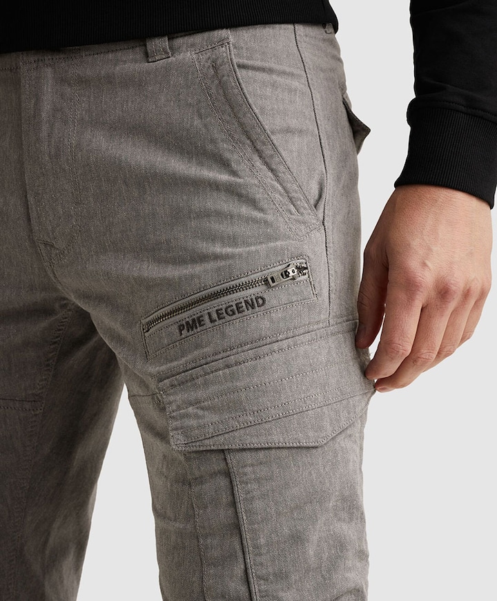 NORDROP CARGO 3.0 GREY INDIGO WEFT heren broek grijs