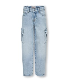 KOGHARMONY WIDE CARGO CARROT AZG NO meisjes jeans blauw
