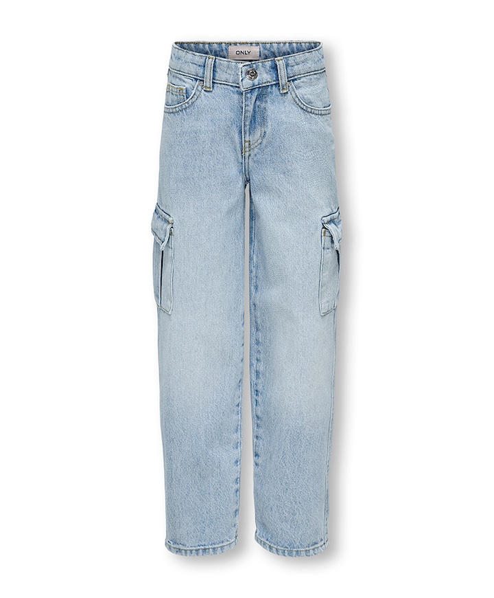 KOGHARMONY WIDE CARGO CARROT AZG NO meisjes jeans blauw