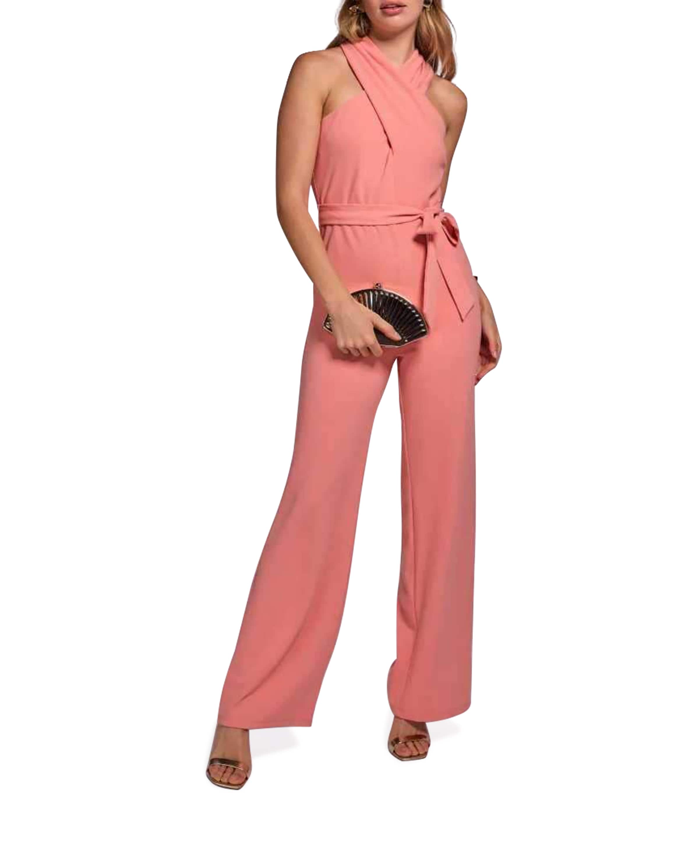 dames jumpsuit oranje
